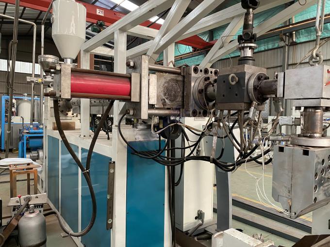 PET PS PC Plate Yapma Makinesi Plastik Yumuşak Perde Yaprakları Ekstrüzyon Makinesi 1