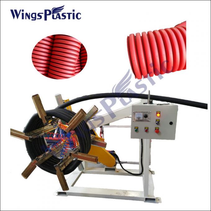 Plastik PE Çift Duvarlı Dalgalanmış İçişiş Borusu Ekstrüder Makinesi 6-8m/Min 4