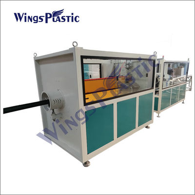 Yüksek Çıkışlı HDPE Ldpe Boru Yapma Makinesi Su Borusu Ekstrüzyon Hattı 75-160mm