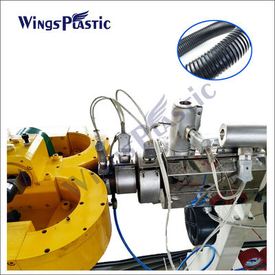 HDPE Tek Duvar Oluklu Boru Makinesi Pp Ppr Pe Pvc Boru Ekstruder Makinesi