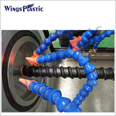 HDPE Oluklu Boru Yapma Makinesi PE Plastik Spiral Kanal Yapma Makinesi