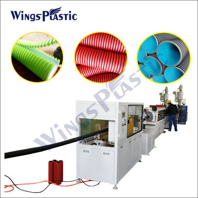 Küçük Boy PVC DWC Çift Cidarlı Oluklu Boru Makinesi