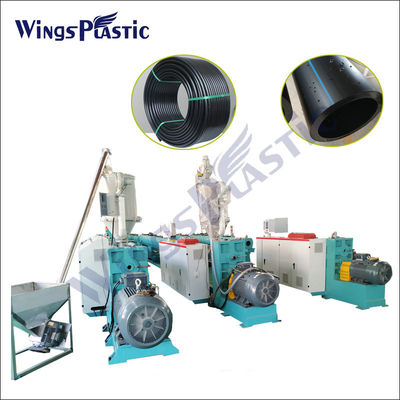 PLC kontrolü hdpe boru yapma makinesi hdpe boru ekstrüder makinesi plastik su boru yapma makinesi