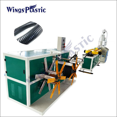 Tam Otomatik Plastik PE PP PVC Tek Duvar Oluklu Boru Ekstruder Makinesi Yapımı