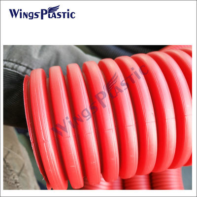 Otomatik DWC boru yapım makinesi HDPE PVC Çift Duvarlı Dalgalanmış Boru Ekstrüzyon Makinesi