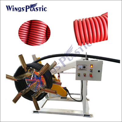 PVC HDPE DWC Boru Yapma Makinesi Plastik Pe Çift Oluklu Boru Ekstrüzyon Hattı