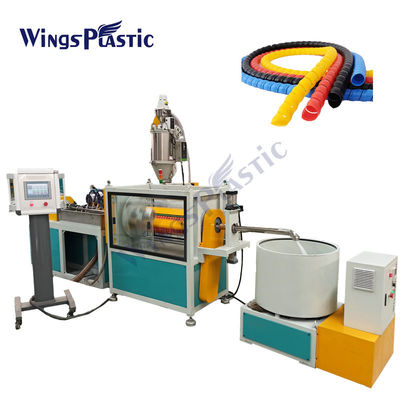 Wings PLC Kontrol PE PP PA Spiral Kablo Koruyucu Hortum Ekstruder Makinesi