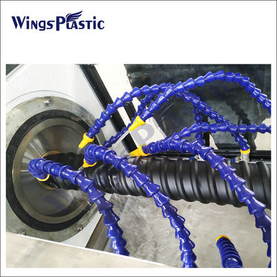 Köprü Kirişi için HDPE Spiral Düz Yuvarlak Oluklu Boru Ekstruder Makinesi