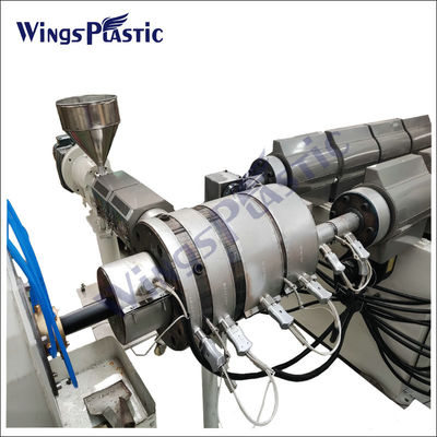 Çıkış 100kg/h - 200kg/h PE boru ekstrüder makine vida çapı 65mm
