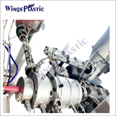PLC Kontrolü HDPE PPR boru ekstrüder makinesi 20-110mm boru çapı için