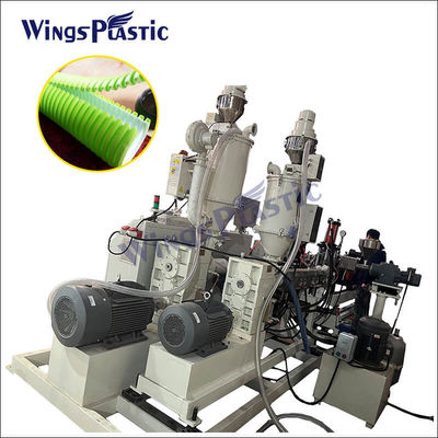 HDPE PVC Çift Duvarlı Gömlek Plastik Boru Ekstrüzyon Makinesi