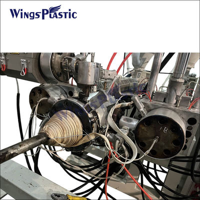 HDPE PVC Çift Duvarlı Gömlek Plastik Boru Ekstrüzyon Makinesi