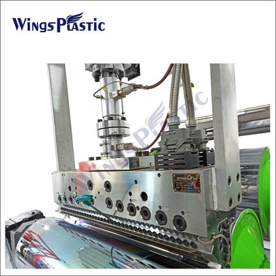 Geri dönüştürülmüş PS PC PET Plastik Perde Yaprakları PLC Kontrol Sistemiyle Küçük Ekstrüder Makinesi