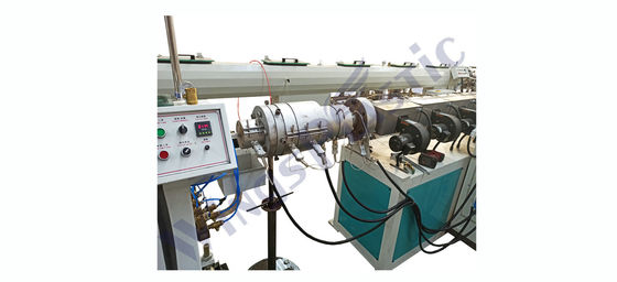 HDPE PPR PERT MPP borusu için PLC Kontrol Hava Soğutma Plastik Boru Ekstrüzyon hattı