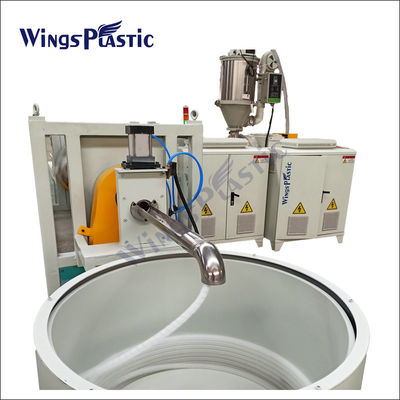 Hdpe Pp Pe Pvc Hidrolik Spiral Sarma koruma hortum koruyucu boru yapım makinesi üretim hattı ekstrüderleri