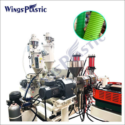Plastik Hdpe Pp Polietilen Gürültülü Boru Ekstrüder Makinesi Tek vida