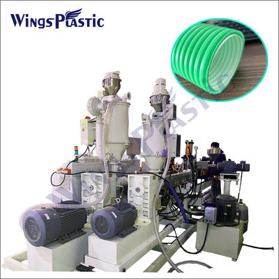 Plastik Hdpe Pp Polietilen Gürültülü Boru Ekstrüder Makinesi Tek vida
