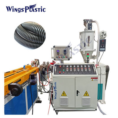 Plastik Tek Duvarlı Pvc Pp Pe Spiral Gürültülü Boru hortumu Ekstrüzyon Makinesi Ekstrüderler