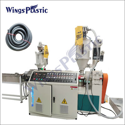 Özel Vakuum Temizleyici PVC Plastik LLDPE EVA Yumuşak Spiral Esnek Dalgalanmış hortum boru boru borusu Extruder Üretim hattı