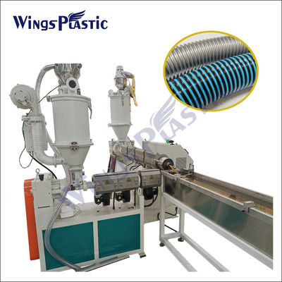 Özel Vakuum Temizleyici PVC Plastik LLDPE EVA Yumuşak Spiral Esnek Dalgalanmış hortum boru boru borusu Extruder Üretim hattı
