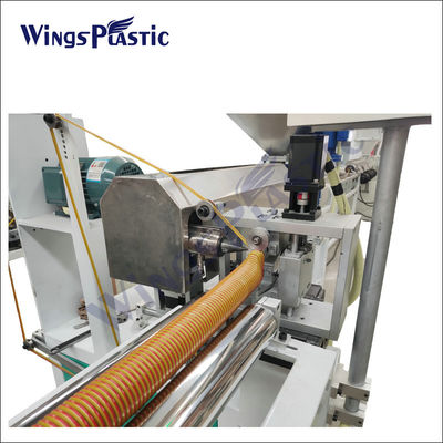 Özel Vakuum Temizleyici PVC Plastik LLDPE EVA Yumuşak Spiral Esnek Dalgalanmış hortum boru boru borusu Extruder Üretim hattı
