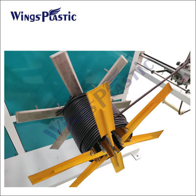 Plastik Oluklu Boru Ekstruder Makinesi PP PVC PA HDPE Ekstruder Makinesi 40-80kg / H