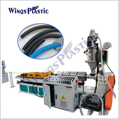 10-50mm Esnek Plastik Ekstruder Makinesi Diş Açma Pvc Hortum Üretim Hattı