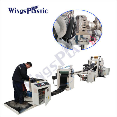 Tek Vidalı Plastik Levha Ekstruder Makinesi HDPE LDPE HIPS PVC Levha Ekstrüzyon Makinesi